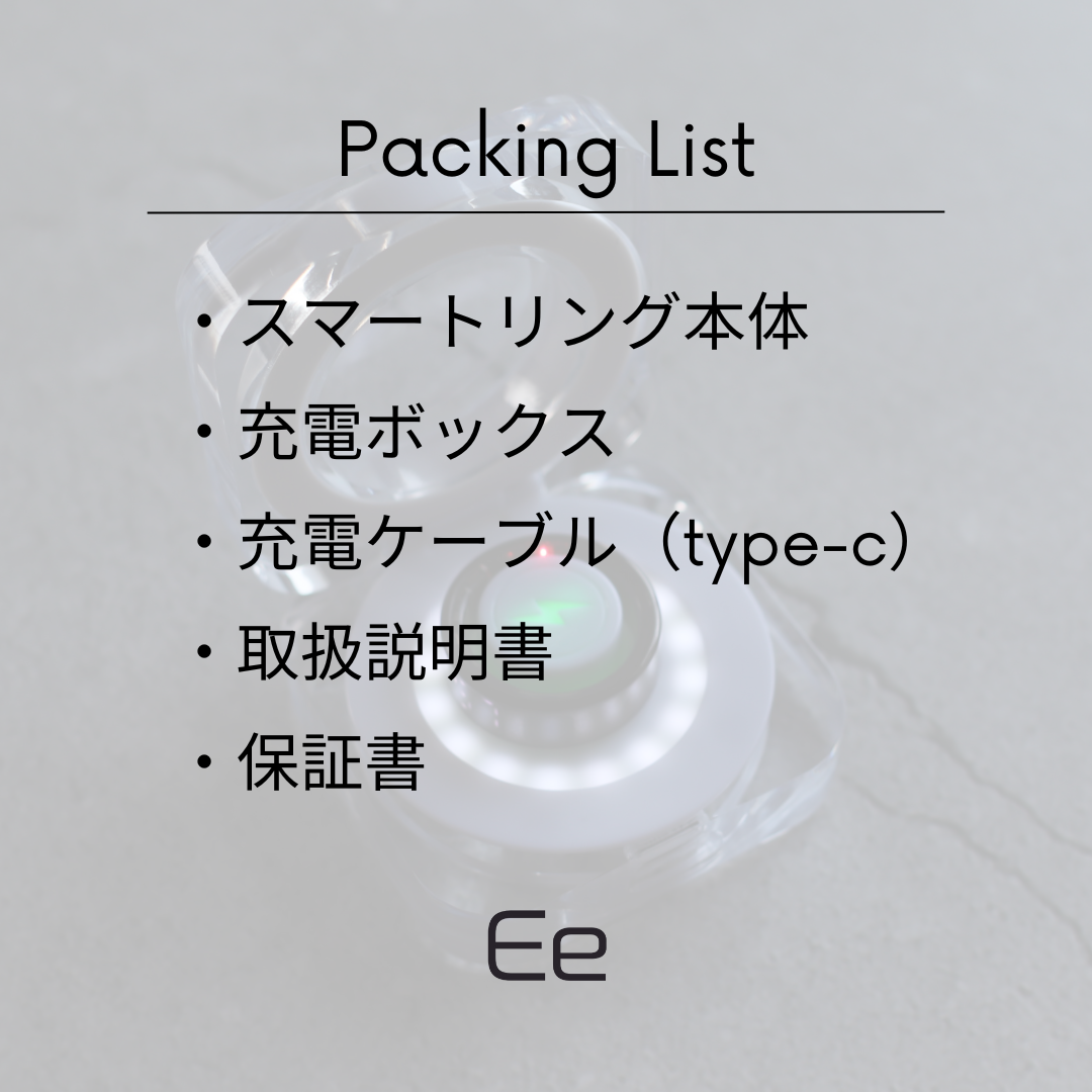 Ee タッチディスプレイリング〈Silver / Black〉