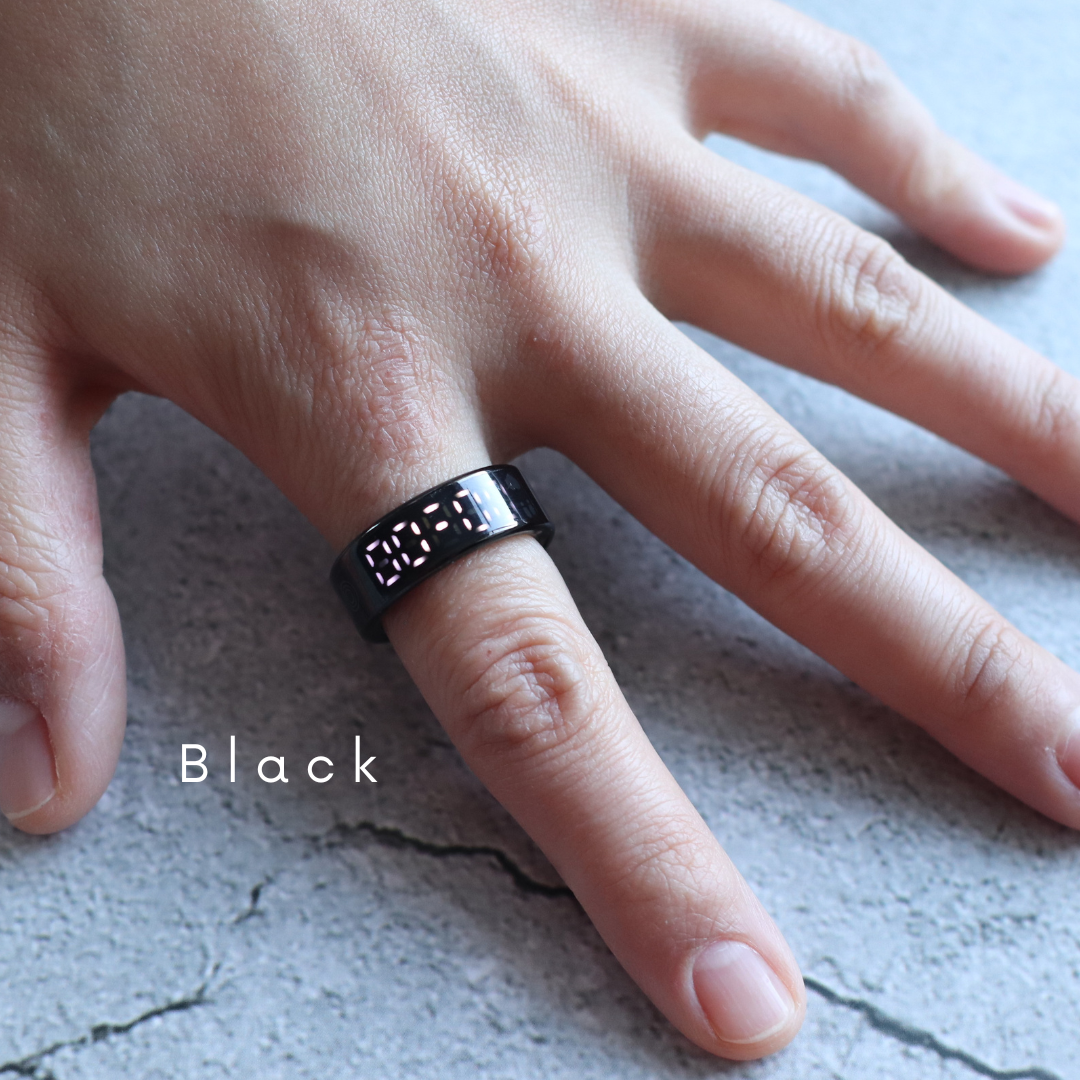 Ee タッチディスプレイリング〈Silver / Black〉