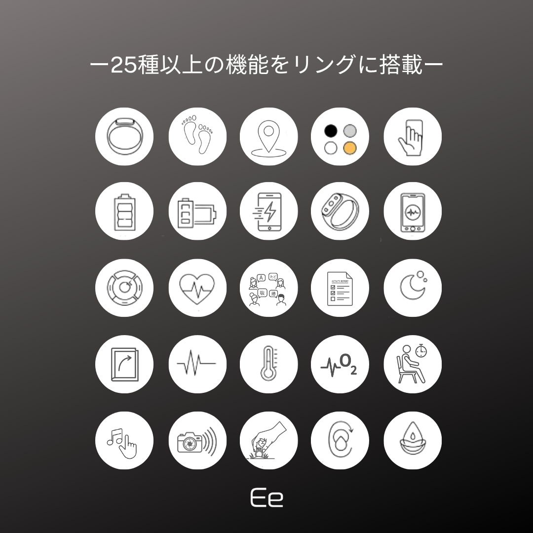 Ee スマートタッチリング〈Silver / Black / Gold〉