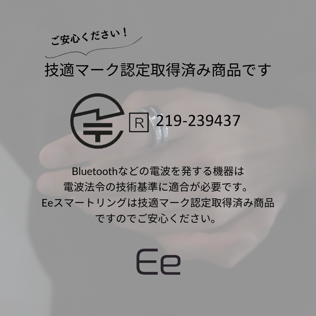 Ee スマートリング 〈Silver / Black〉