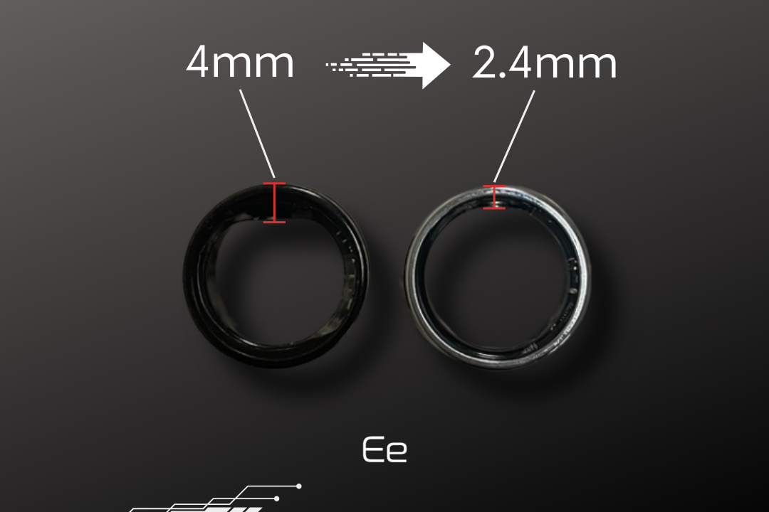 Ee スマートリング 〈Silver / Black〉