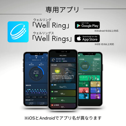 Ee スマートリング 〈Silver / Black〉