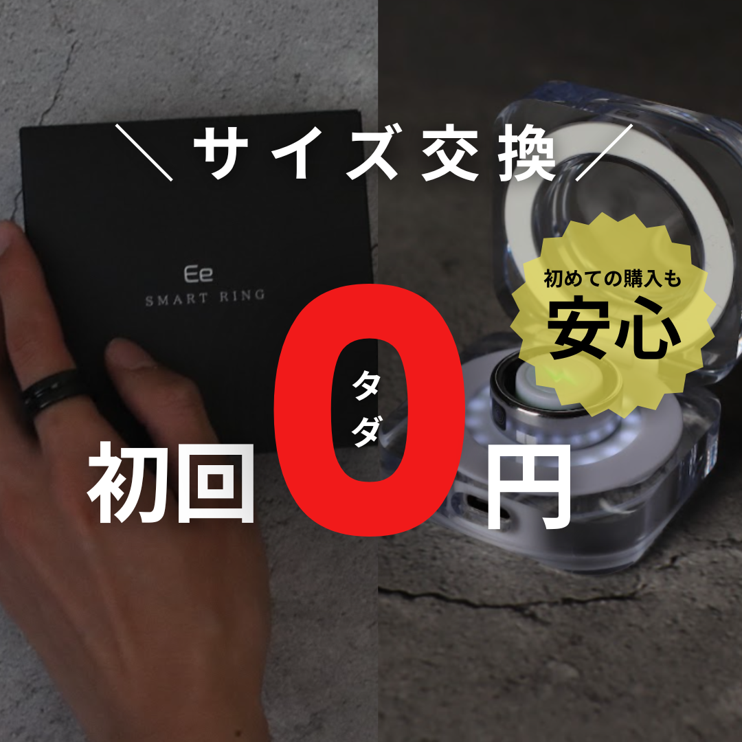 Ee スマートリング 〈Silver / Black〉